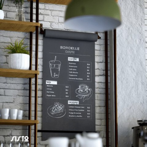 Uchwyt na papier Sisto Cafe Black - BIG