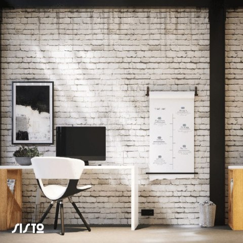 Uchwyt na papier flipchart ścienny Sisto Office Black - BIG Uchwyt na papier flipchart ścienny Sisto Office Black - BIG